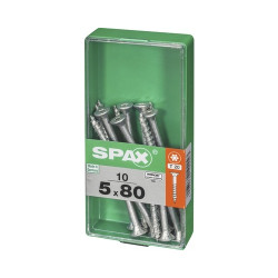 Vis universelle Torx SPAX 5x80mm – Lot de 10 pièces | SPAX