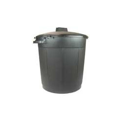 Poubelle d'extérieur noire 80 L – Robuste et pratique | BELLI