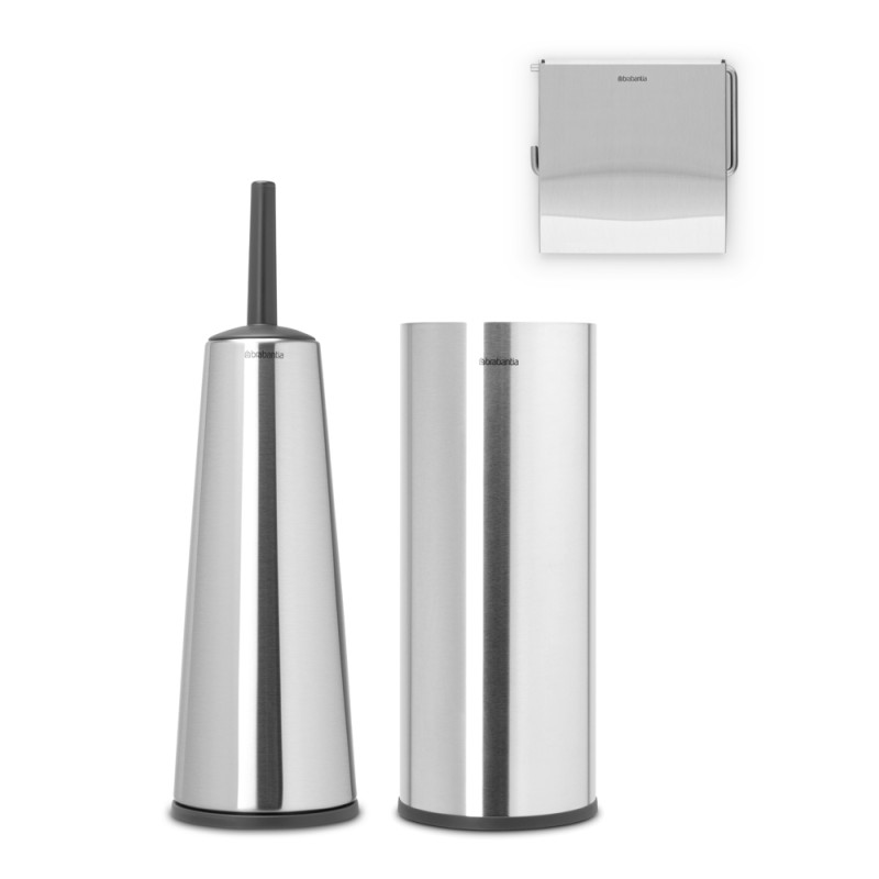 Set d'accessoires de toilette ReNew chrome BRABANTIA