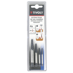 Extracteur de vis cassées 4 pièces – Réparation facile | TIVOLY