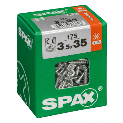Vis universelle Torx 3,5 x 35 mm 175 pièces SPAX