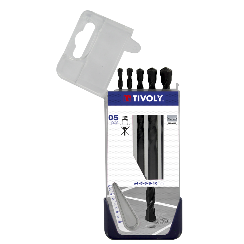 Coffret de 5 forets pour carrelage – Perçage facile | TIVOLY
