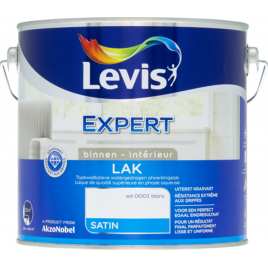 Laque Expert Intérieur blanche 2,5 L LEVIS