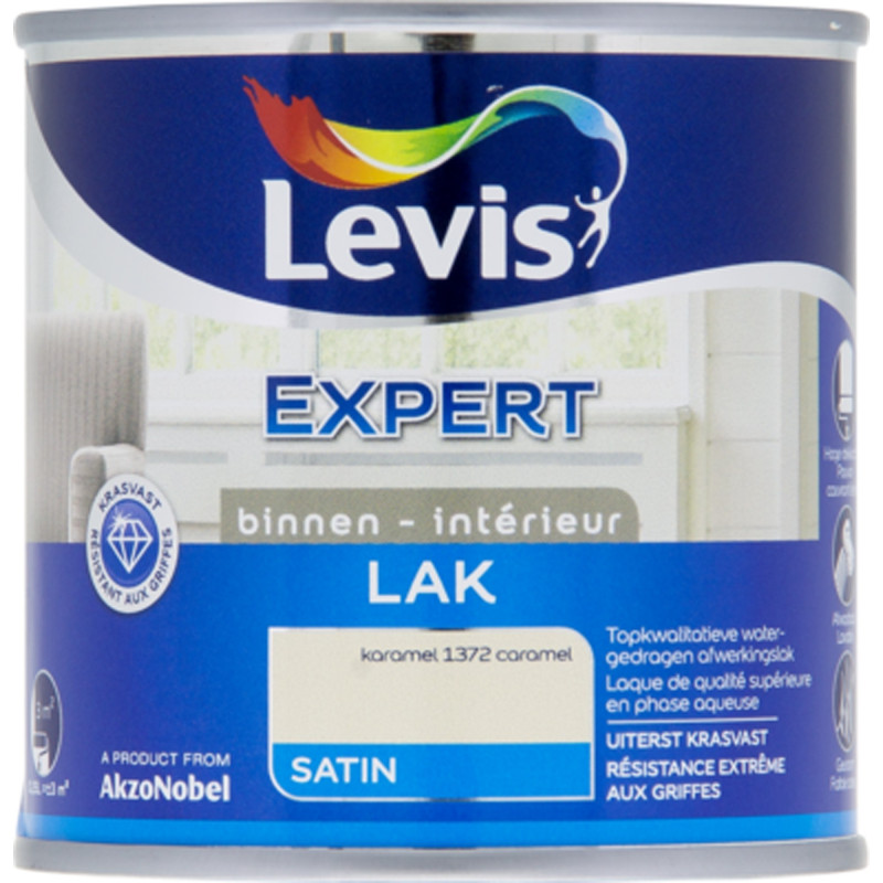 Laque Expert Intérieur caramel 0,25 L LEVIS