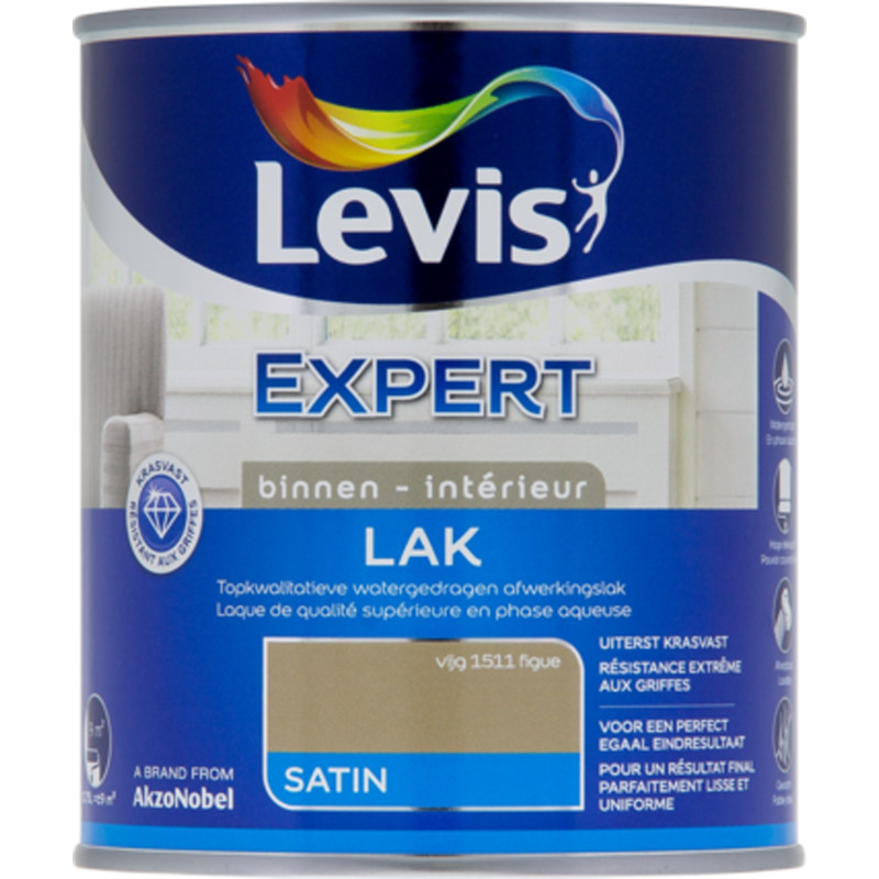 Laque Expert Intérieur figue 0,75 L LEVIS