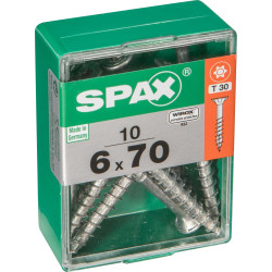 Vis universelle Torx 6x70mm SPAX – Lot de 10 | SPAX