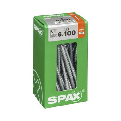 Vis universelle Torx 6x100mm SPAX – Lot de 30 pièces | SPAX