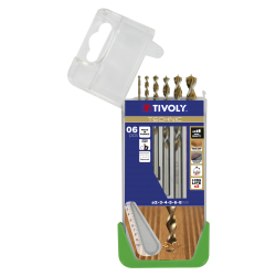 Coffret 5 forets bois Technic – Précision & Durabilité | TIVOLY