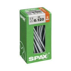 Vis universelle Torx 6x120mm SPAX – Lot de 25 pièces | SPAX