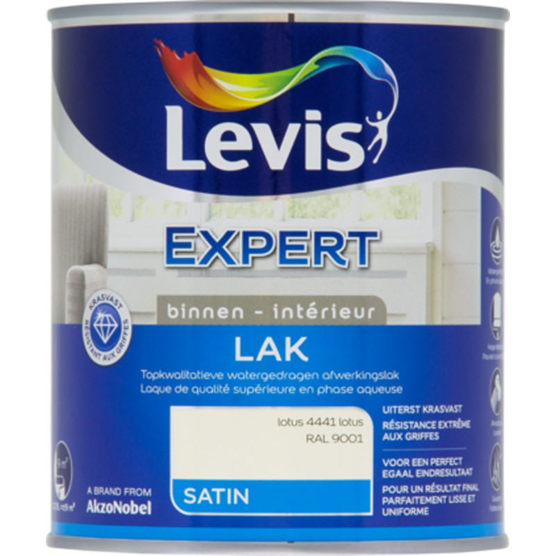 Laque Expert Intérieur lotus 0,75 L LEVIS