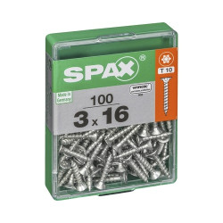 Vis universelle Torx 3x16mm SPAX – Lot 100 pièces | SPAX