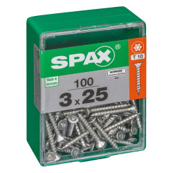 Vis Universelle Torx 3x25mm 100pcs SPAX – Fixation Fiable | SPAX