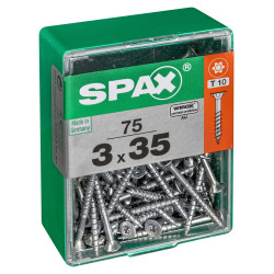 Vis universelle Torx 3x35mm SPAX 75 pièces – Fixation pro | SPAX