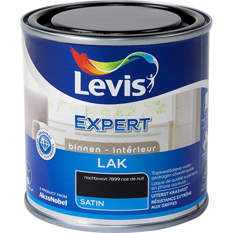 Laque Expert Intérieur noir de nuit 0,25 L LEVIS