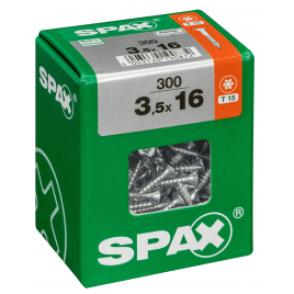 Vis universelle Torx 3,5 x 16 mm 300 pièces SPAX