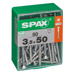 Vis universelle Torx 3,5x50mm SPAX – Lot de 50 pièces | SPAX