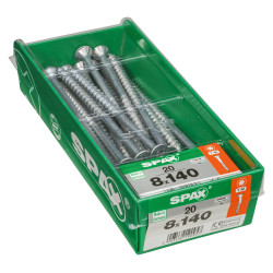 Vis universelle Torx 8x140mm SPAX – Lot de 20 pièces | SPAX