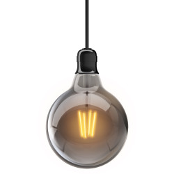 Ampoule G125 fumée LED E27 blanc chaud 4W | XANLITE