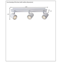 Spot LED Rilou GU10 Dimmable – Éclairage Chaud | LUCIDE

