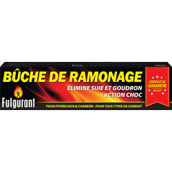 Bûche de ramonage 1,2 kg – Nettoie votre cheminée | FULGURANT CHAUFFAGE