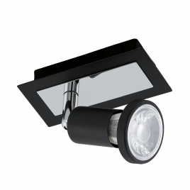 Spot LED Sarria noir GU10 5 W EGLO