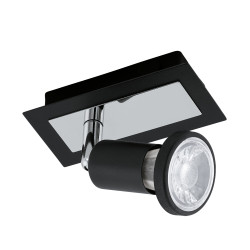 Spot LED Sarria noir GU10 5W EGLO – Éclairage moderne | EGLO