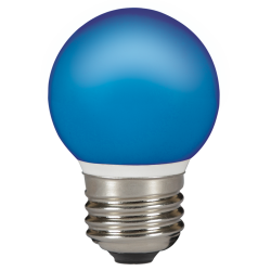 Ampoule LED Bleue Boule E27 0,5W – Lumière Ambiante | SYLVANIA