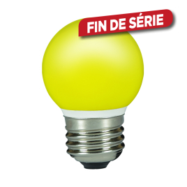 Ampoule boule Color jaune LED E27 80 lm 0,5 W SYLVANIA