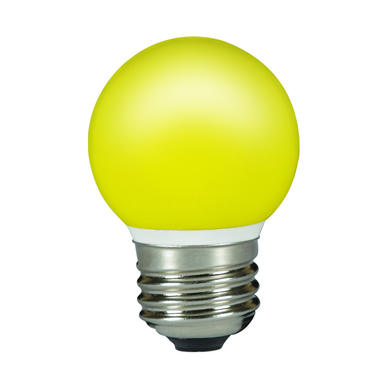 Ampoule boule Color jaune LED E27 80 lm 0,5 W SYLVANIA