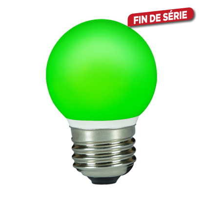 Ampoule boule Color verte LED E27 80 lm 0,5 W SYLVANIA