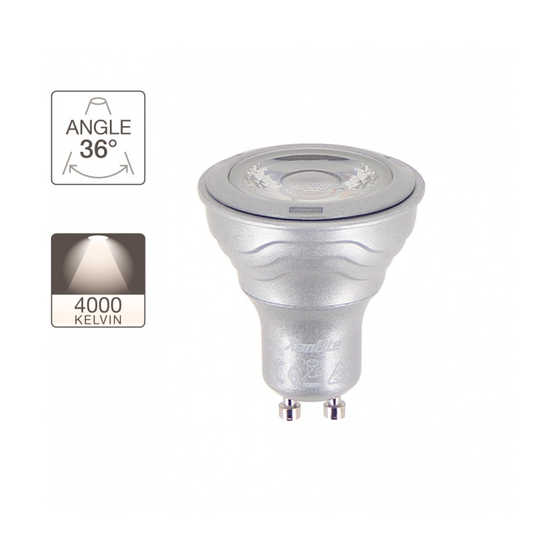 Ampoule spot LED GU10 blanc neutre 345 lm 5,6 W XANLITE