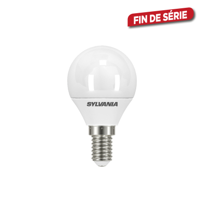 Ampoule boule opaque LED E14 blanc neutre 250 lm 3,2 W SYLVANIA