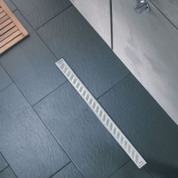 Caniveau Douche Italienne Express'Eau Traits 80cm – Évacuation Rapide | WIRQUIN