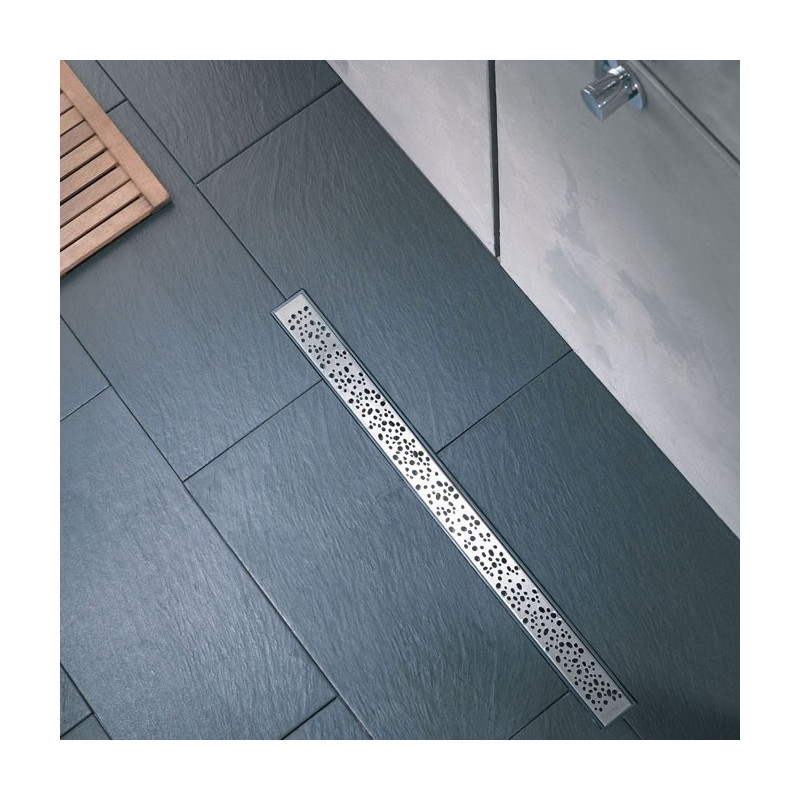 Caniveau douche italienne Express'Eau Gouttes 80cm | WIRQUIN
 Caniveau douche italienne Express'Eau Gouttes 80cm | WIRQUIN