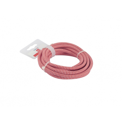 Câble textile HO3VV-F 2 x 0,75 m² rouge et blanc 3 m CHACON