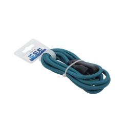 Cordon textile avec interrupteur bleu 2m – | CHACON