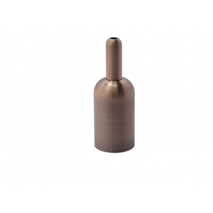 Soquet cylindrique en métal pour suspension E27 cuivré CHACON