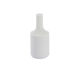 Soquet décoratif en silicone pour suspension E27 blanc CHACON