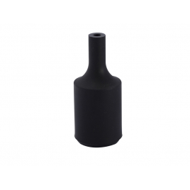 Soquet décoratif en silicone pour suspension E27 noir CHACON