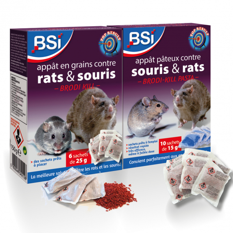 Pack anti-souris et anti-rats Brodi Kill Duo BSI