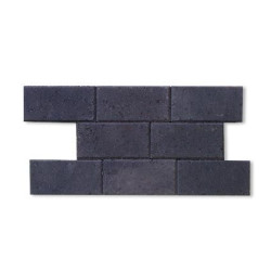 Pavé en béton Rue noir 22 x 11 x 5 cm