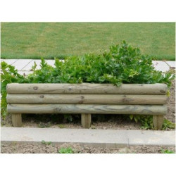Bordure à planter demi ronde 110 x 40 x 3,5 cm SOLID