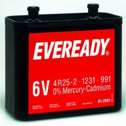 Pile saline 4R25-2 EVEREADY 6V – Alimentation Fiable | EVEREADY
