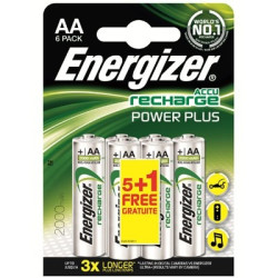Pile rechargeable Power Plus AA 5 + 1 gratuite ENERGIZER