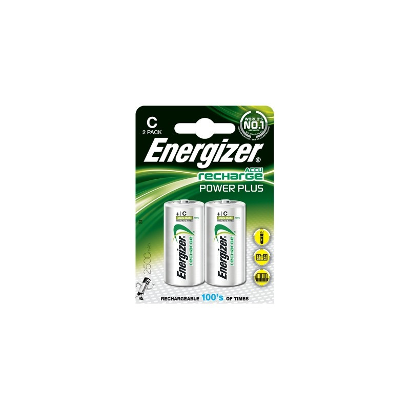 Pile rechargeable Power Plus C HR14 2 pièces ENERGIZER