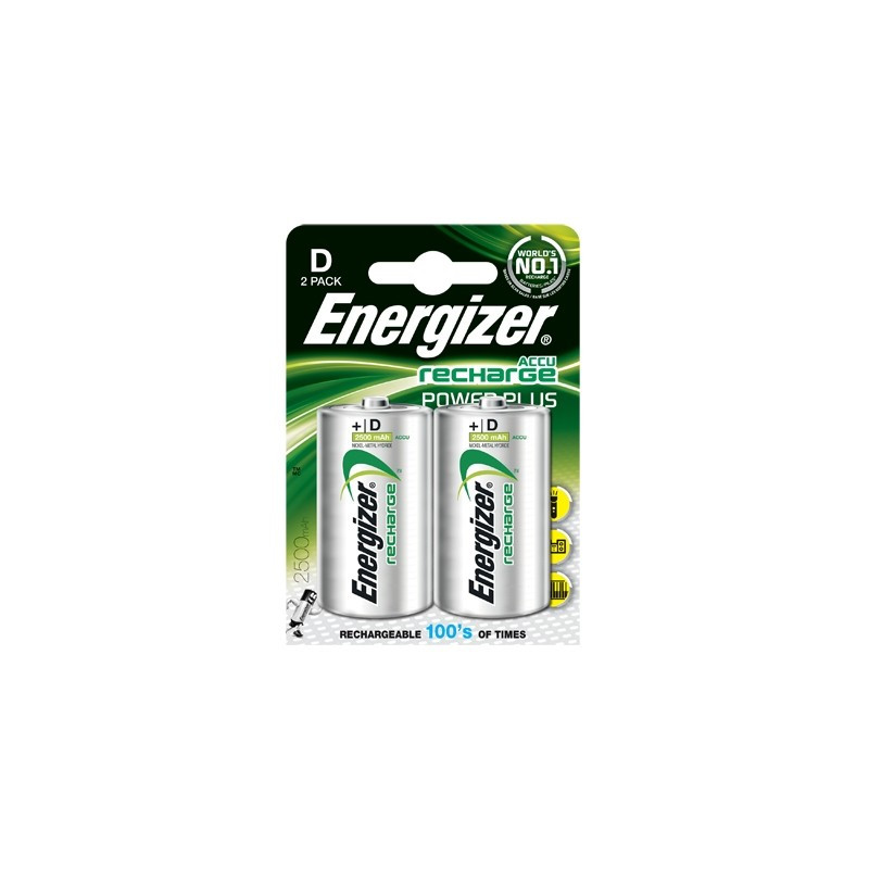 Pile rechargeable Power Plus D HR20 2 pièces ENERGIZER