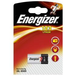 Pile lithium CR123AP ENERGIZER – Longue durée | ENERGIZER