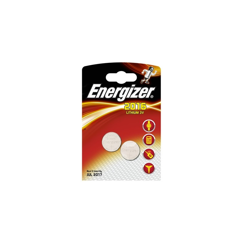 Pile lithium CR2016 3 V 2 pièces ENERGIZER