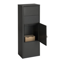 Boîte aux lettres Paquet Hannover noire | PRACTO GARDEN