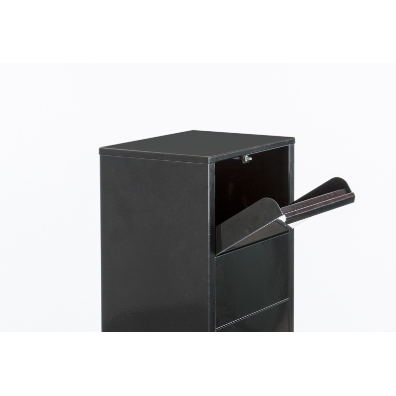 Boîte aux lettres Paquet Hannover noire | PRACTO GARDEN